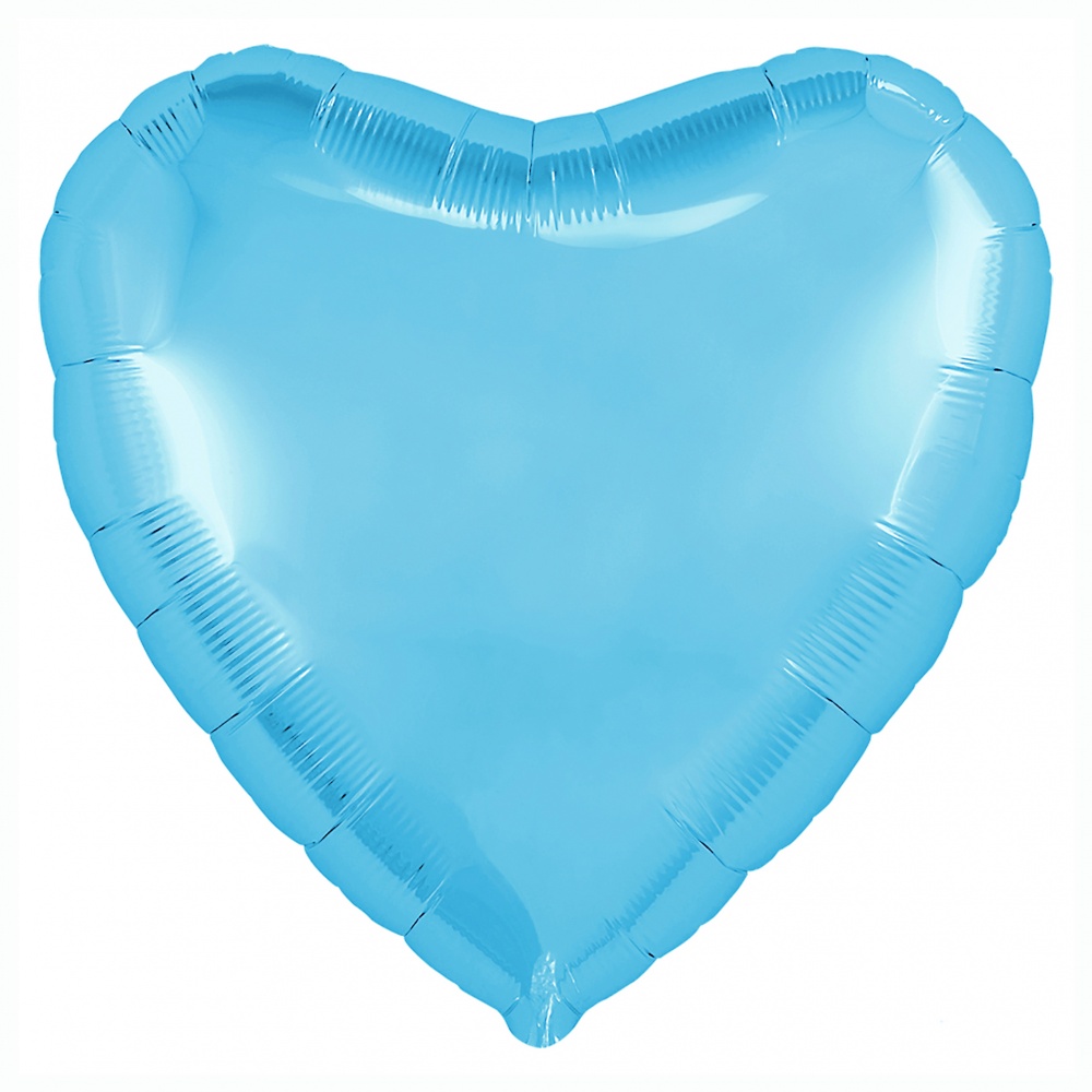 Фольгированное Сердце, Холодно-Голубой (46 см)